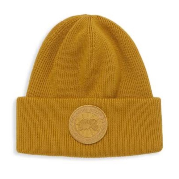 Canada Goose Other - canada Goose Emblem Gold Arctic Beanie Toque Wool Arctic Toque New with tags